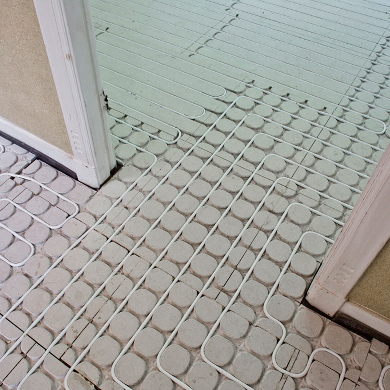 Gefreesde Fermacell Plaat met Rechte Sleuven 18mm 100x60cm